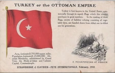 Postcard Turkey Strawbridge Clothier Fete Internationale February 1910