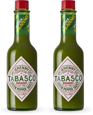 Tabasco Milder Green Pepper Sauce, 5 Ounce, 2 Count (Pack 5 Fl Oz of 2) 