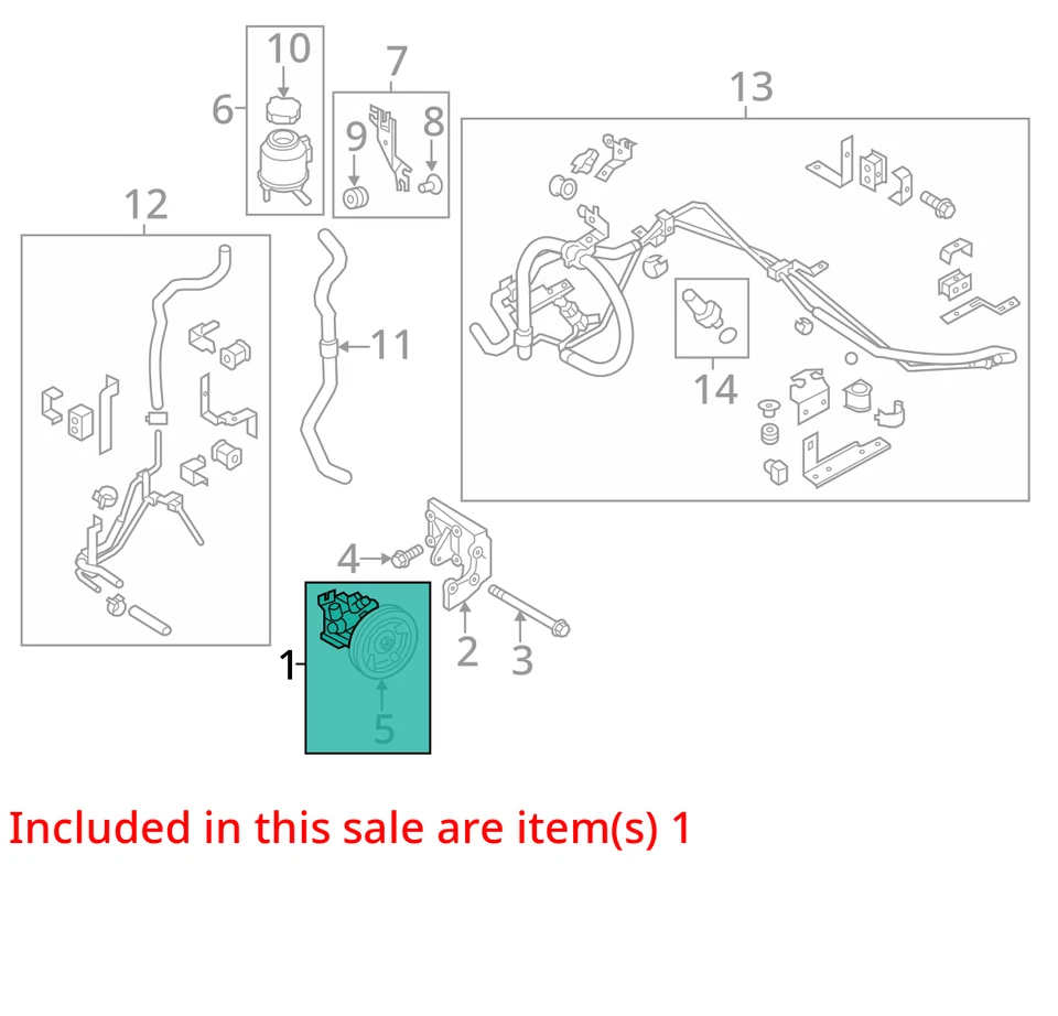 Bomba de dirección asistida compatible con 14-19 Infiniti Q70 792862 Foto 3 de 4