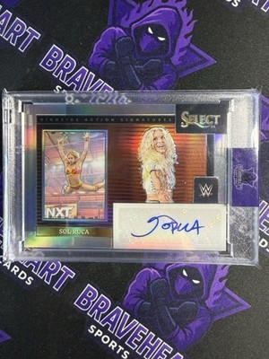 2024 Panini Select WWE Sol Ruca Ringside Action Signatures Silver