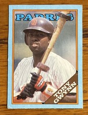 Topps Tony Gwynn 1988 Padres The 2nd of 3 Consecutive Clouts HOF Insert Card F