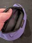 Saddle Sack Seat Saddle Bag Pouch Purple/Black Fabric Zip Closure Cycling — photo 4