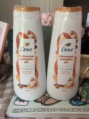 2-PACK Dove Cinnamon Pumpkin Pie Body Wash Limited Edition 20 fl oz.