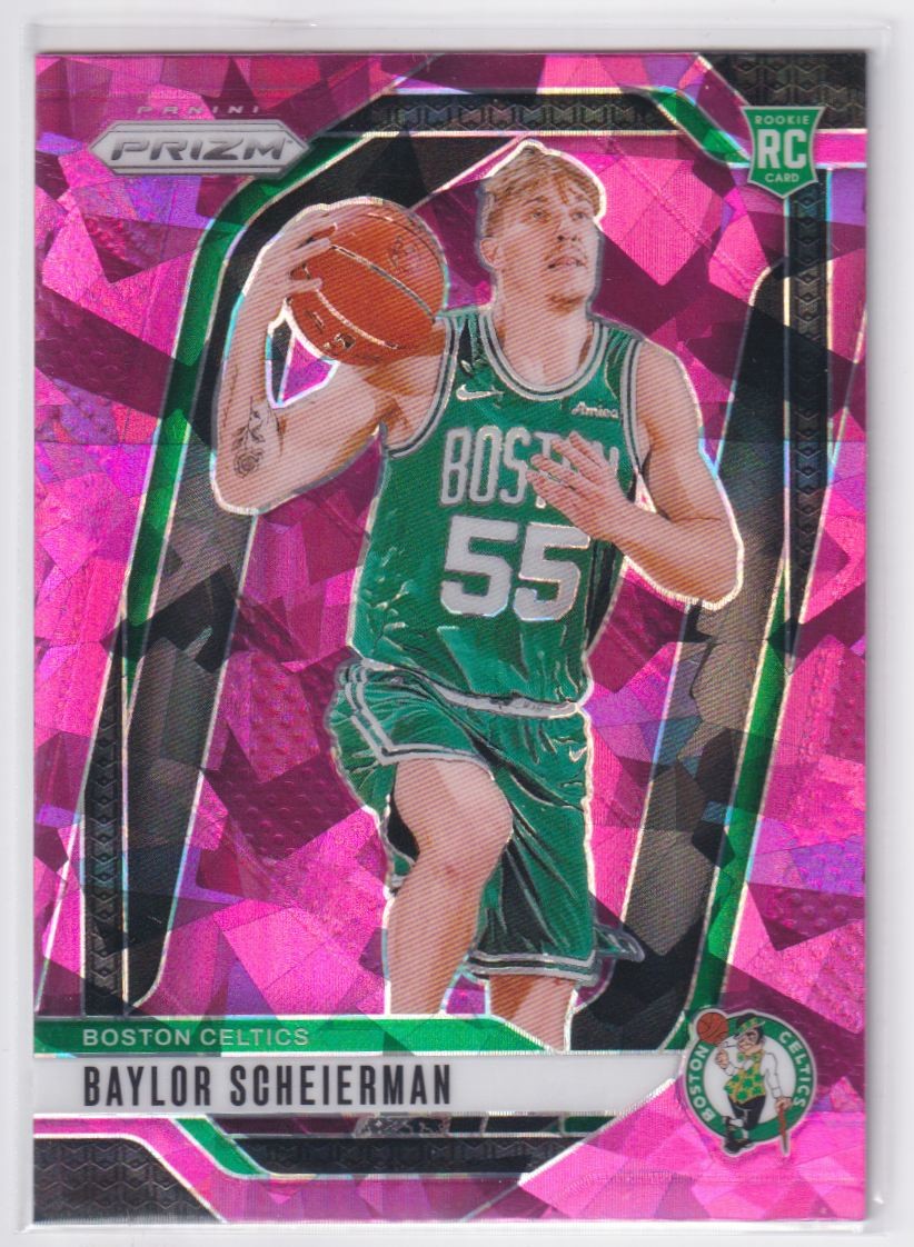 2024-25 Panini Prizm Pink Ice Baylor Scheierman Rookie Boston Celtics #236