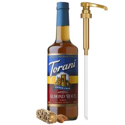 Sugar Free Coffee Syrup, Almond Roca Flavoring for Drinks, Zero Calorie, Glas...