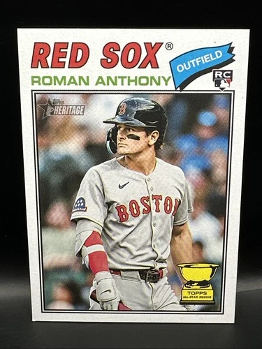 2026 Topps Heritage Red Sox Roman Anthony Base Rookie Card #86