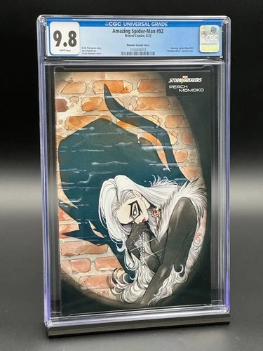 Amazing Spider-Man #92 CGC 9.8 (2022) - Black Cat - Momoko Variant Cover 1:25