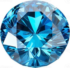 2 CT Natural Royal Blue Diamond Round Cut VVS1 D Color Certified Loose Gemstone