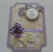 Anna Griffin "You Are The Best" Handmade Layered Card