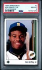 Ken Griffey JR. 1989 Upper Deck Star Rookie RC Seattle Mariners #1 PSA 8