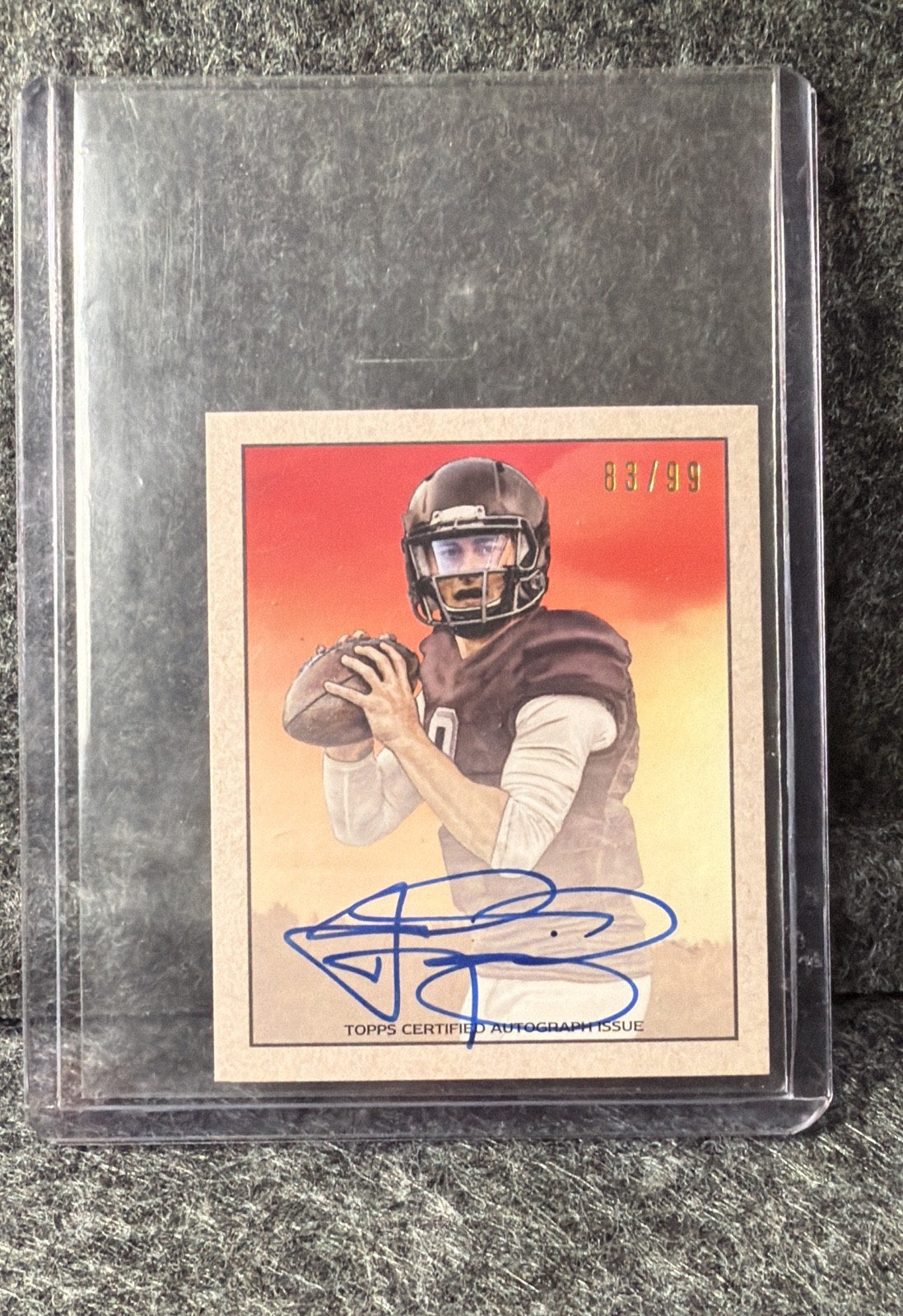 Johnny Manziel Bowman 1950 Mini Rookie Autographs #83 Base