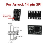 TPM 2.0 Security Module Board For ASROCK 14 PIN SPI Motherboard For Win 11