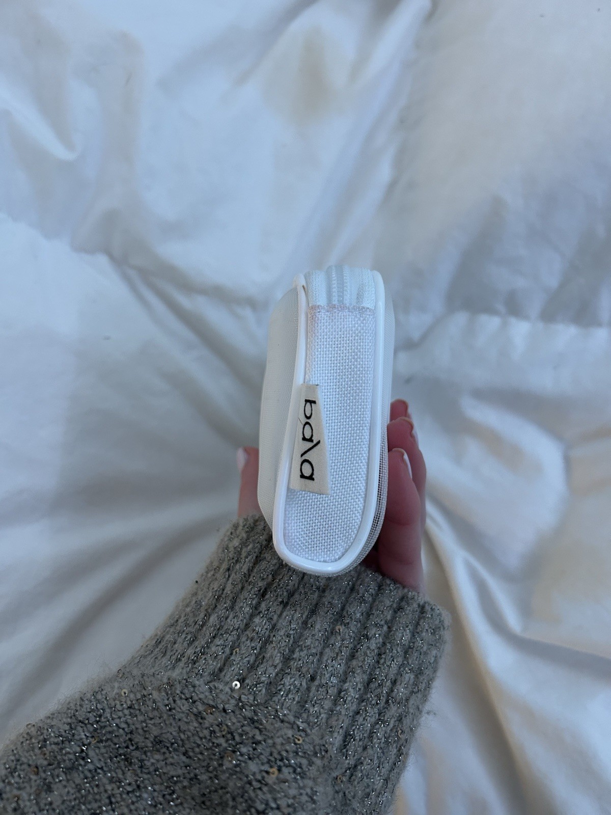 Bala Bangles Adjustable Wearable Wrist Ankle Weights White, 1 Lb