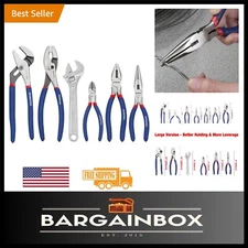 Versatile Pliers & Wrench Tool Set - 6-Piece High Carbon Steel with Grip Handles