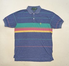 VTG 90s Knights Round Table Rugby Polo Shirt M Color Block Short Sleeve Skate