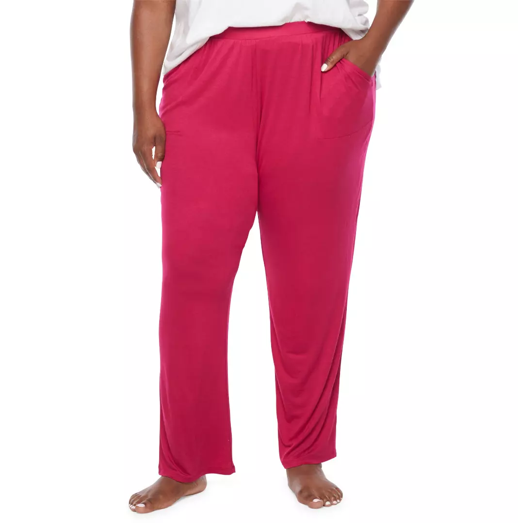 Ambrielle Womens Plus Pajama Pants