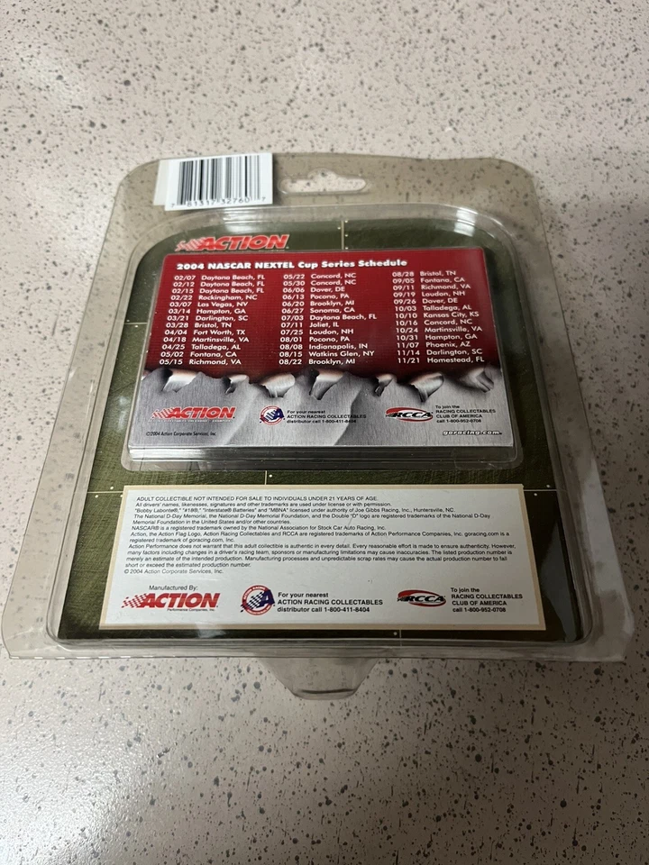 BOBBY LABONTE #18 DÍA D 60 ANIVERSARIO/MBNA 2004 1/64 NASCAR ACCIÓN DIECAST Foto 4 de 4