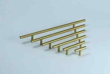 Door Kitchen Handles Cabinet Cupboard Drawer Handle Pull T Bar Uk Brushed Steel 