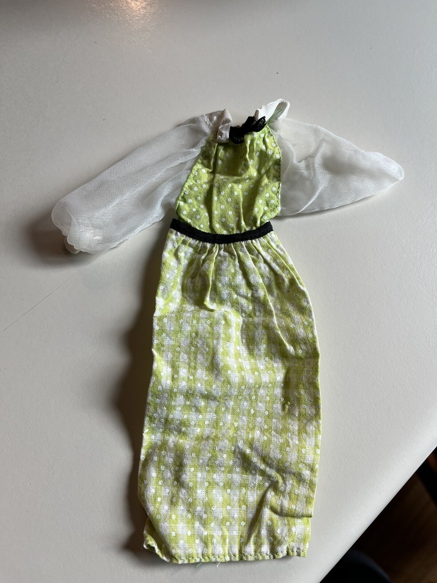 【中古】 Welcome to KellyAffair Vintage Barbie & Kelley Quick Curl Pink & Green Gingham