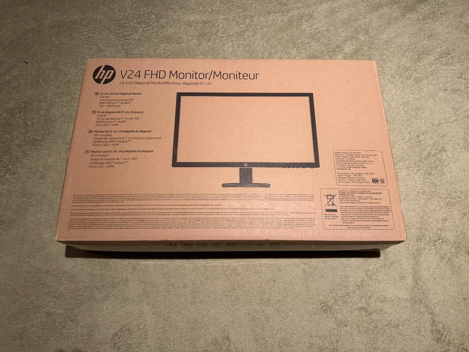 1080p HD Monitor 24 inch / HP V24 24" TN LCD Monitor - 9SV71AA#ABA - Image 3 of 3
