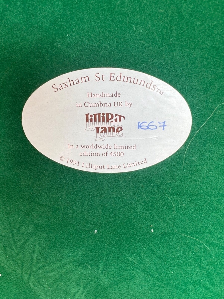 Lilliput Lane 大型 リリパット saxham st edmunds A substantial Lilliput Lane handmade model entitled 