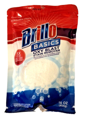 Brillo Basics Oxy Blast Multipurpose Stain Remover Powder 5X Action 16 oz Bag