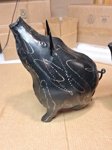 Metal Art Razorback Family Welding Sculpture Figurine - Picture 2 of 23