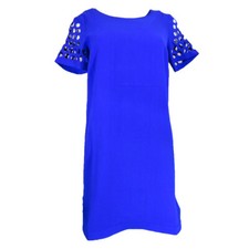 Sugar Lips Cap Sleeve Shift Dress, Size-S