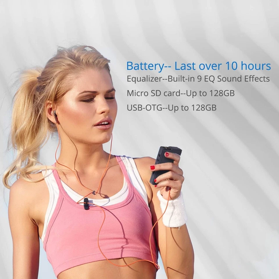 Surfans F20 HiFi MP3 Player with Bluetooth, Lossless DSD High Resolution - Image 3 of 4