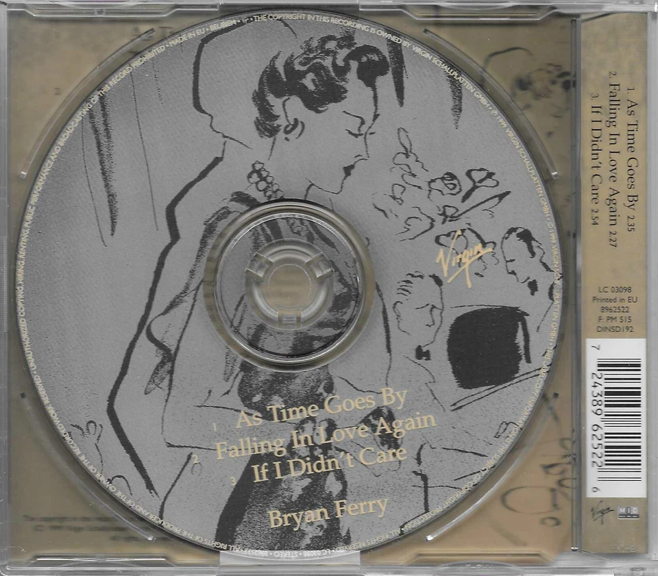 Roxy Music BRYAN FERRY As Time Goes By w/ UNRELEASED PIC DISC CD single SEALED Foto 2 de 2