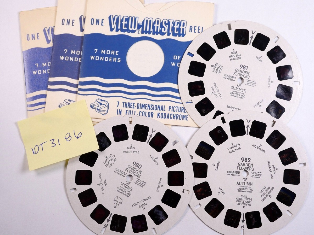 View-Master reels Garden Flowers 980-982 | eBay