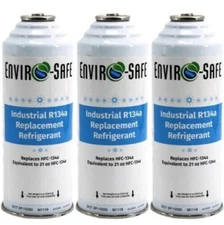 R 134a Refrigerant Replacement Cans- Coldest Refrigerant for Auto - 3 Pack