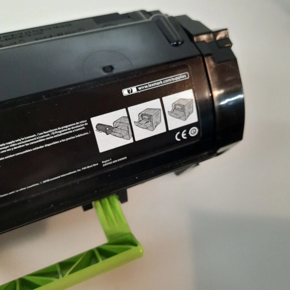 Empty Lexmark 50F1X00 501X MS410 MS415 MS510 MS610 Extra High Yield Toner Cont - Image 2 of 3