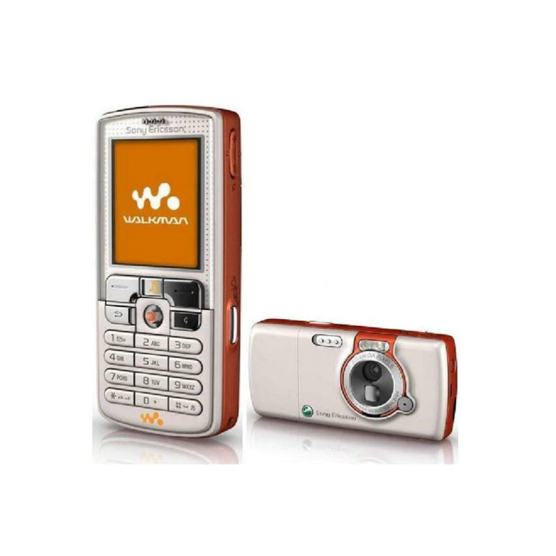 Sony Ericsson Walkman W800i White & Orange Unlocked Mobile Phone Good
