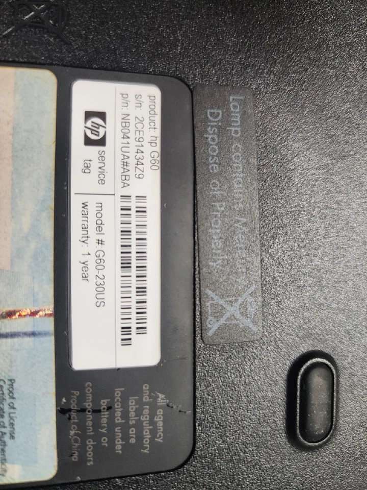 HP G60-230US Works - Image 4 of 4