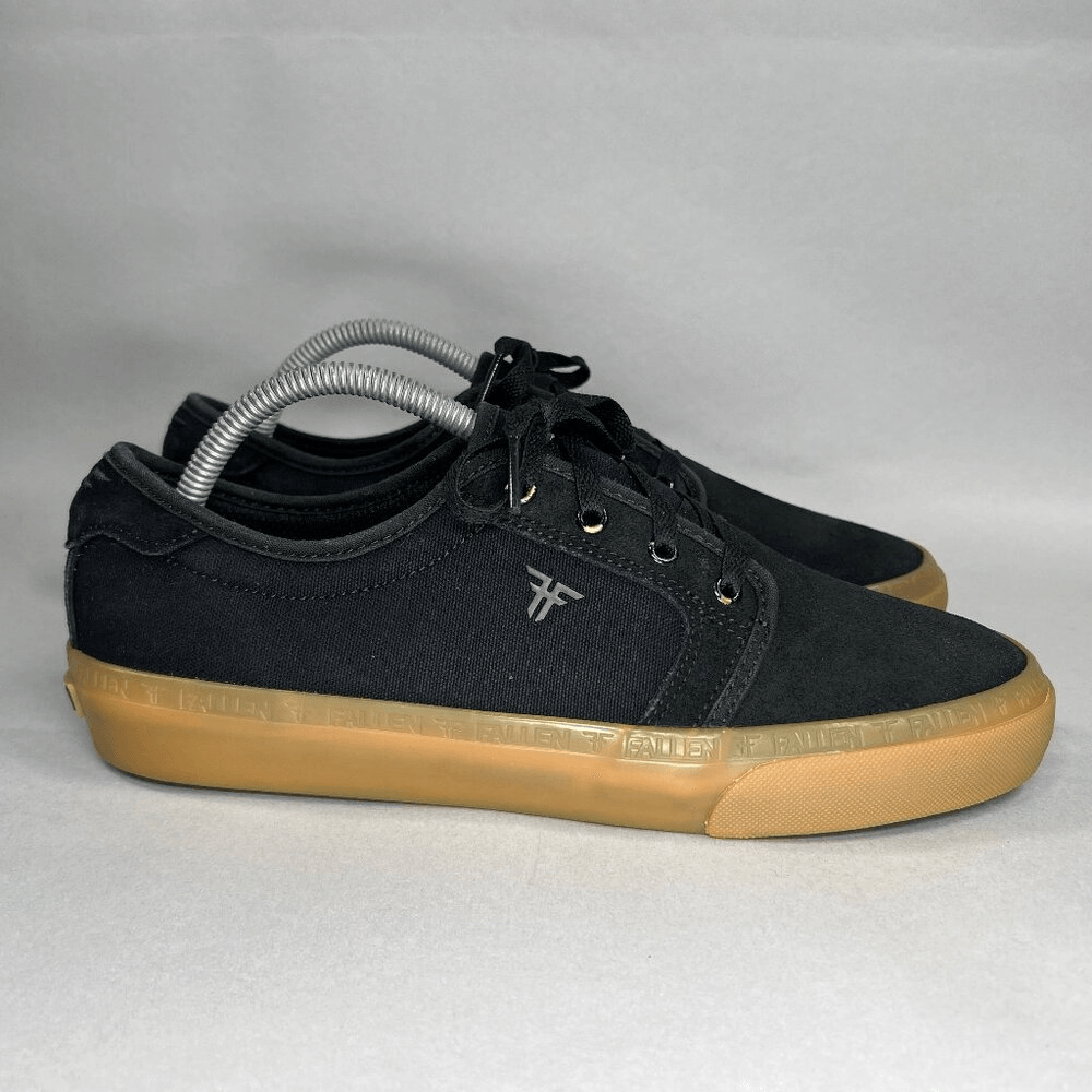Fallen Men's Size Forte Black Canvas Sneakers