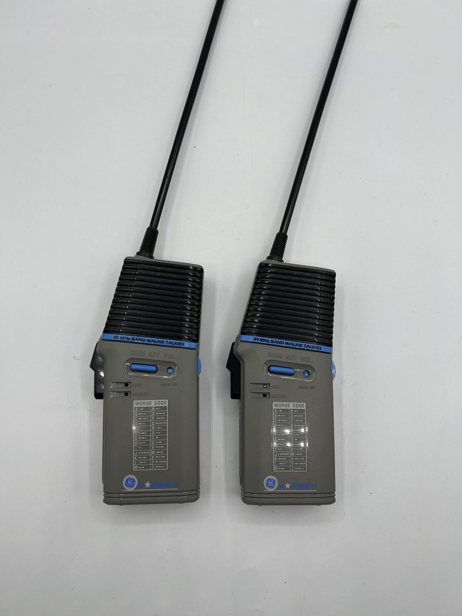 VINTAGE GENERAL ELECTRIC #3-5934A 49 MHZ BAND PAIR WALKIE VINTAGE GENERAL ELECTRIC #3-5934A 49 MHZ BAND PAIR WALKIE