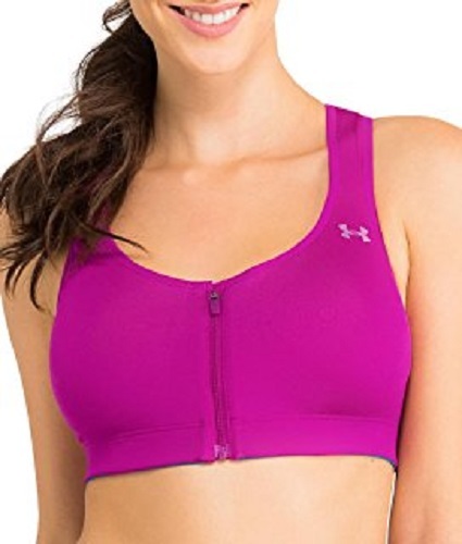 NWT Under Armour HIGH IMPACT BRA Protegee 32 C Cup Athletic Top Run Yoga MAGENTA