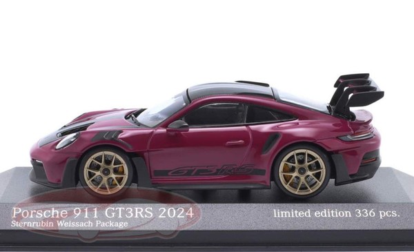Porsche 911 992 GT3 Rs Sternrubin Weissach Paket Minichamps 413062123 1:43-image