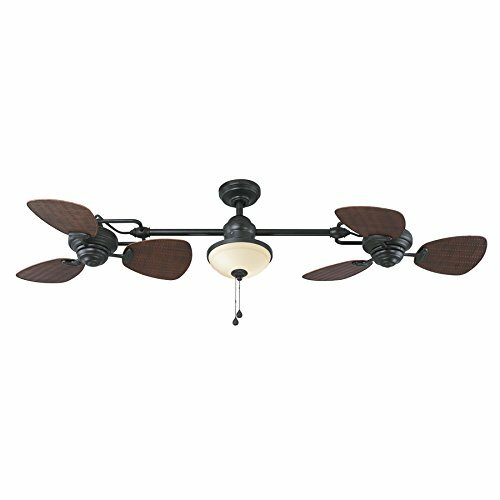 Harbor Breeze Twin Breeze Ii 74 In Oil Rubbed Bronze Outdoor