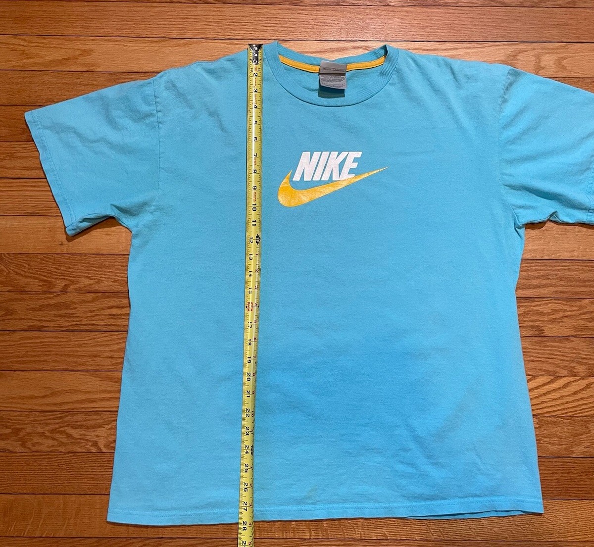 Vtg Y2K Nike Center Swoosh Spell Out Logo T-Shirt Size L | eBay