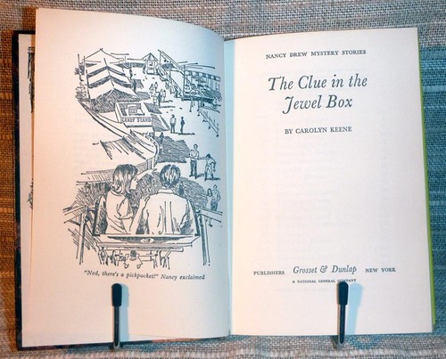 Nancy Drew #20 Clue in the Jewel Box - Yellow Spine Matte Hardcover EXC! - Picture 2 of 3