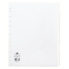 Image of PACK OF 6 Concord Subject Dividers A4 Extra-Wide 5-Part 77701/77