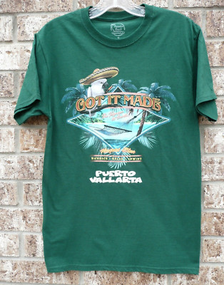 Newport Blue T-Shirt Puerto Size S Puerto Vallarta Got it Made Kickback Relax