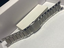 Casio Original Watchband/Bracelet AMW-860 Stainless Steel Push Button Logo Buckl