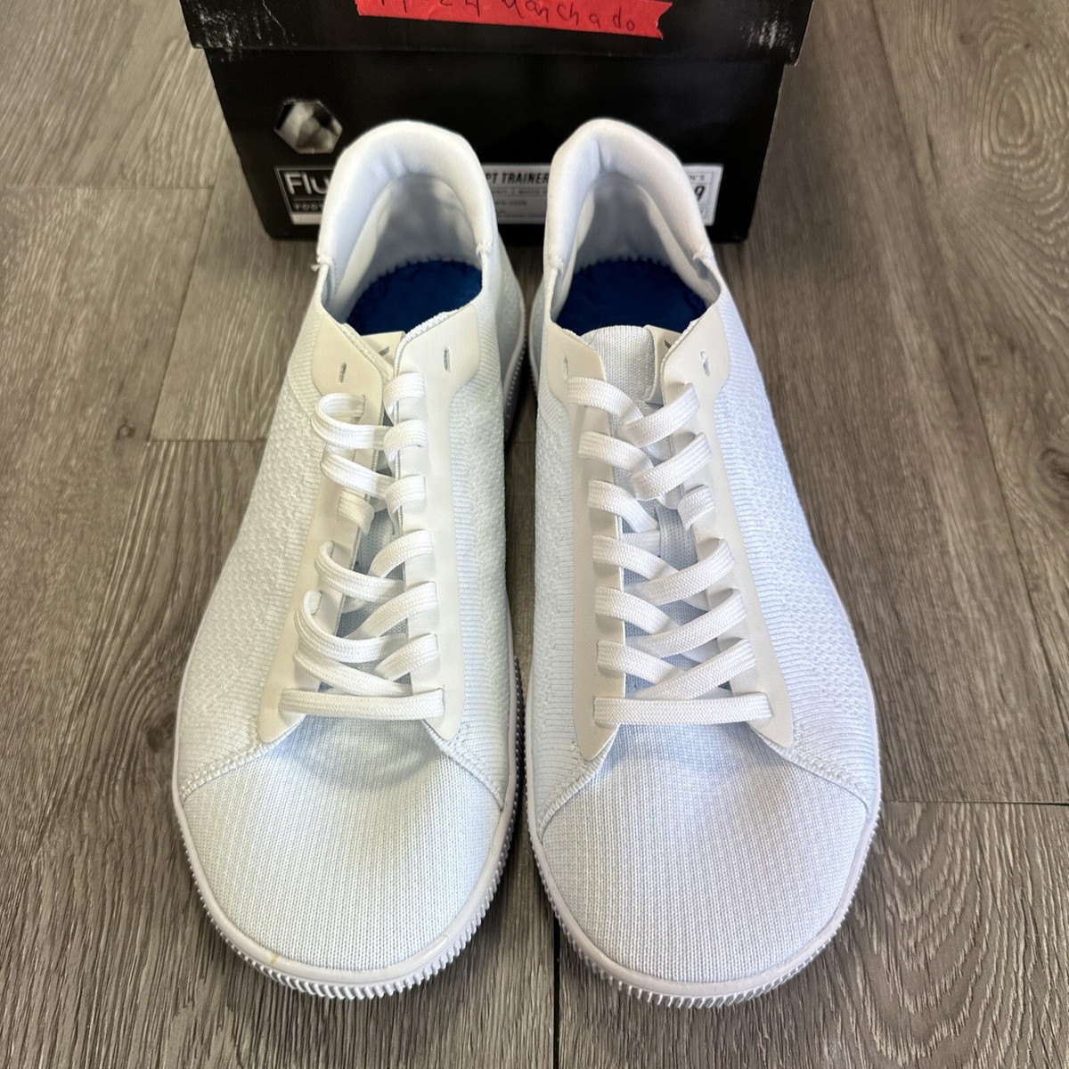 Flux Adapt Trainer Barefoot Triple White Knit White Sole ATWW-0010 Men 13 Flux Adapt Trainer Barefoot Triple White Knit White Sole  main image 2