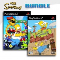 PS2 / Playstation 2 - The Simpsons: Hit & Run + Simpsons Skateboarding Mit Ovp
