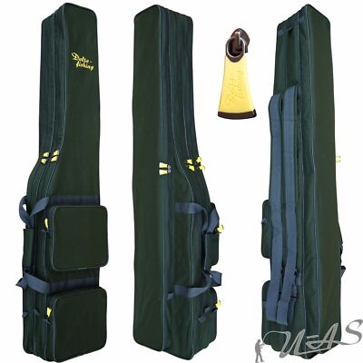 Delta Fishing 2 Fach Ruten Tasche 100-195CM Top Ruten Futteral Angelkoffer Kva