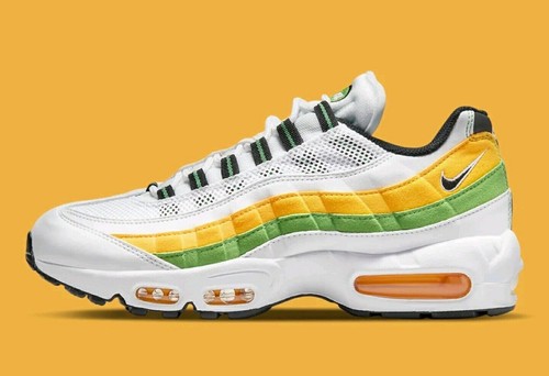 Nike Air Max 95 Essential Green Apple Tour Yellow DQ3429-100 Mens Size