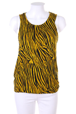 City life Top Animal Print S yellow shades